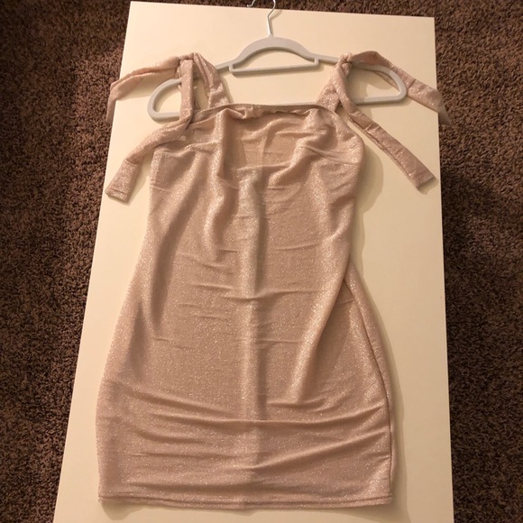 sincerely sally Dresses & Skirts - Tie-Strap Sparkly Mini Dress